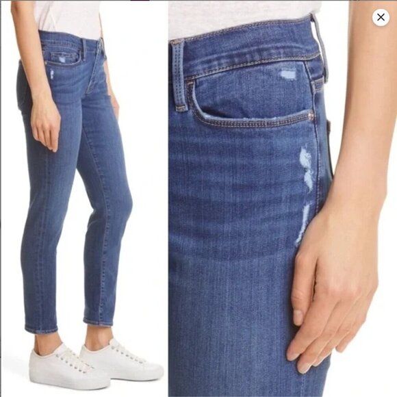 Frame Le Garcon Mid Rise Straight Leg Jeans in Dublin Grind Size 28 - Picture 3 of 7